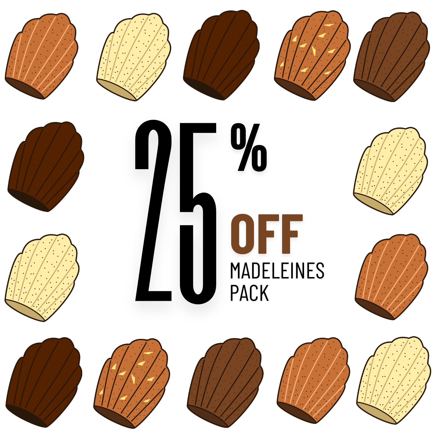 Pack madeleine